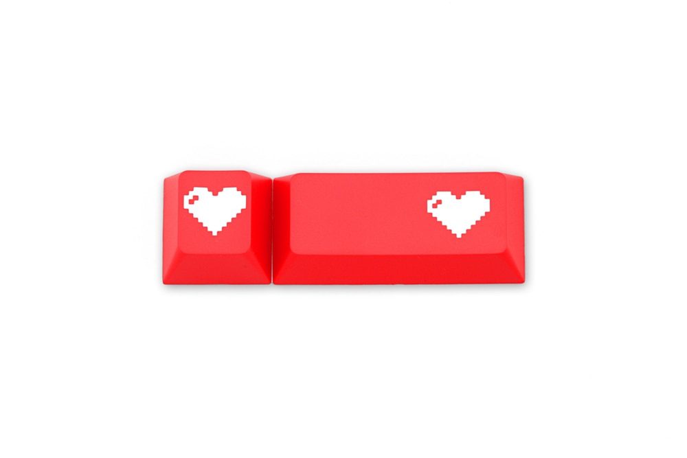 Domikey SA abs doubleshot keycap pixel heart red for oem dsa sa cherry profile poker 87 104 gh60 xd64 xd68 xd84 xd96 xd75 xd87