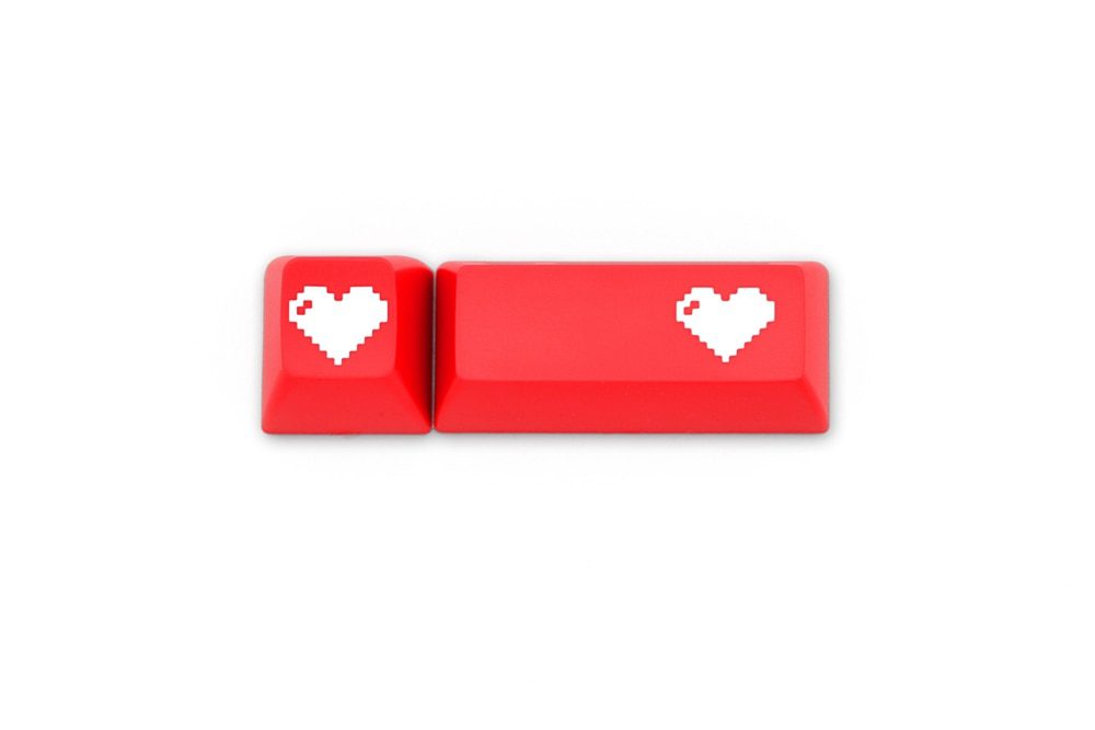 Domikey SA abs doubleshot keycap pixel heart red for oem dsa sa cherry profile poker 87 104 gh60 xd64 xd68 xd84 xd96 xd75 xd87 Domikey SA abs doubleshot keycap pixel heart red for oem dsa sa cherry profile poker 87 104 gh60 xd64 xd68 xd84 xd96 xd75 xd87