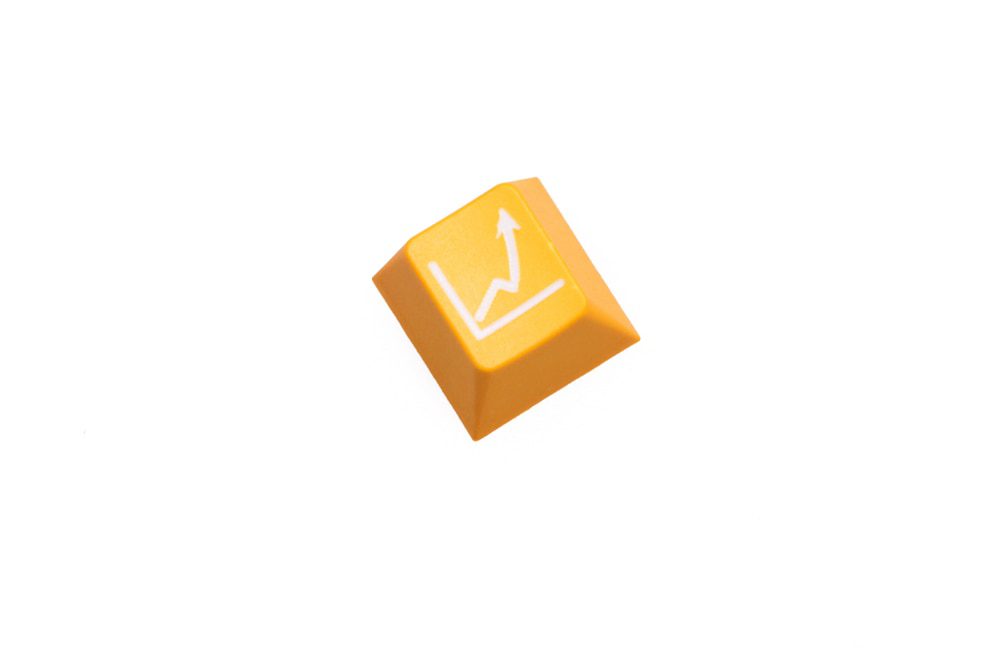Novelty rising Stock Market Up Up Up cherry profile dip dye sculpture pbt keycap for mechanical keyboard laser etched ESC r1 1x Novelty rising Stock Market Up Up Up cherry profile dip dye sculpture pbt keycap for mechanical keyboard laser etched ESC r1 1x