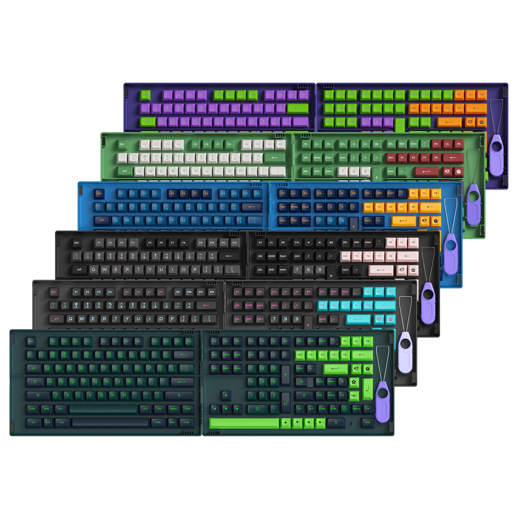 Novelty rising Stock Market Up Up Up cherry profile dip dye sculpture pbt keycap for mechanical keyboard laser etched ESC r1 1x