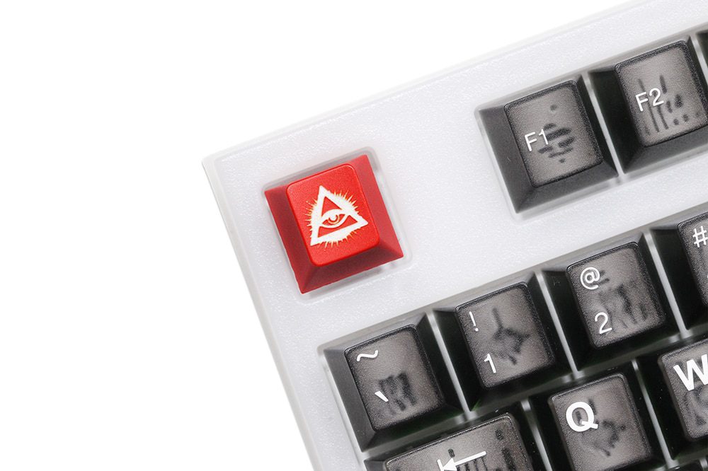 Novelty Eye of Providence All seeing Eye Dollar Euro Yen B Coin profile dip dye Laser pbt keycap for keyboard ESC r1 1x Red Novelty Eye of Providence All seeing Eye Dollar Euro Yen B Coin profile dip dye Laser pbt keycap for keyboard ESC r1 1x Red