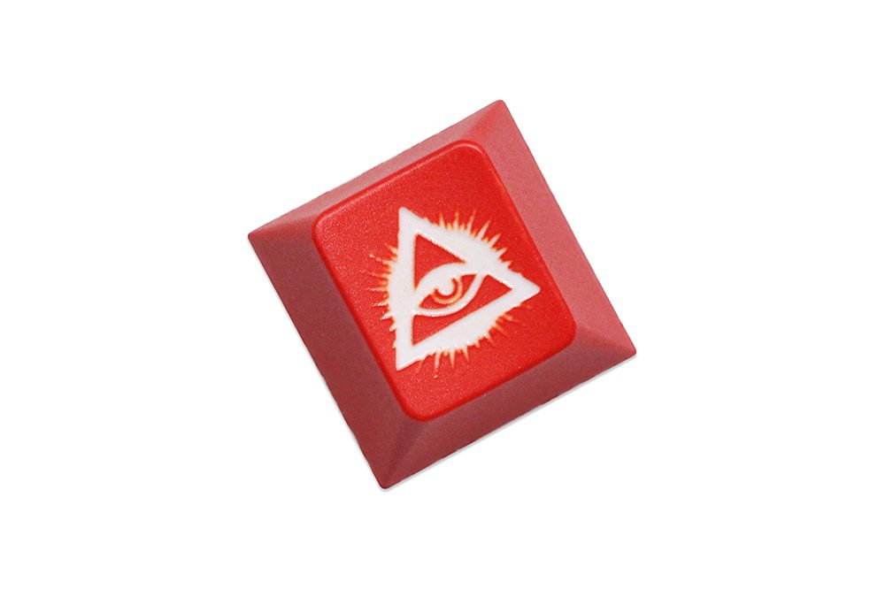 Novelty Eye of Providence All seeing Eye Dollar Euro Yen B Coin profile dip dye Laser pbt keycap for keyboard ESC r1 1x Red Novelty Eye of Providence All seeing Eye Dollar Euro Yen B Coin profile dip dye Laser pbt keycap for keyboard ESC r1 1x Red