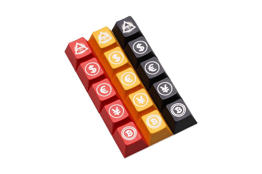 Novelty Eye of Providence All seeing Eye Dollar Euro Yen B Coin profile dip dye Laser pbt keycap for keyboard ESC r1 1x Red Novelty Eye of Providence All seeing Eye Dollar Euro Yen B Coin profile dip dye Laser pbt keycap for keyboard ESC r1 1x Red