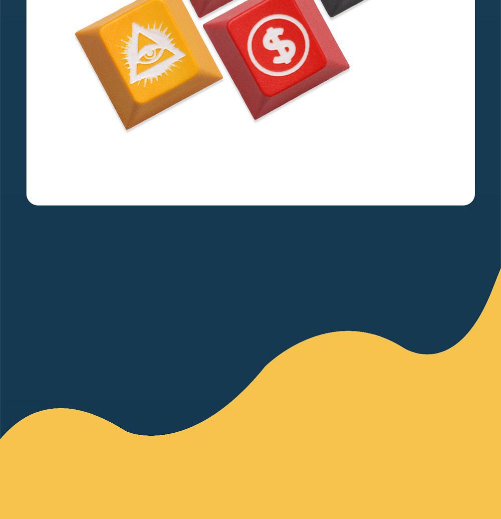 Novelty Eye of Providence All seeing Eye Dollar Euro Yen B Coin profile dip dye Laser pbt keycap for keyboard ESC r1 1x Red Novelty Eye of Providence All seeing Eye Dollar Euro Yen B Coin profile dip dye Laser pbt keycap for keyboard ESC r1 1x Red