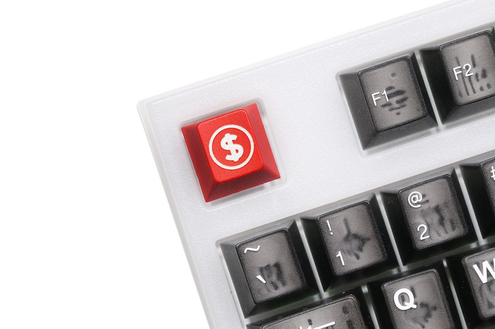 Novelty Eye of Providence All seeing Eye Dollar Euro Yen B Coin profile dip dye Laser pbt keycap for keyboard ESC r1 1x Red Novelty Eye of Providence All seeing Eye Dollar Euro Yen B Coin profile dip dye Laser pbt keycap for keyboard ESC r1 1x Red