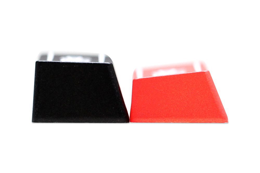 Novelty Shine Through Keycaps ABS Laser Etched back lit black red Enter Backspace OEM Profile Big Sucker