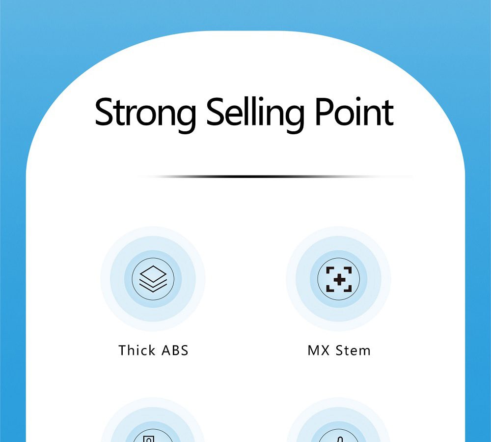 Novelty Shine Through Keycaps ABS Laser Etched back lit black red Enter Backspace OEM Profile Big Sucker