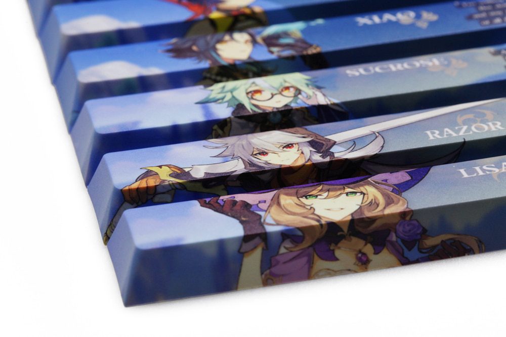 Allover dye subbed Keycap Novelty 6.25u spacebar pbt for mechanical keyboard Genshin Impact Diona Jean YanFei YunJin Goroou Allover dye subbed Keycap Novelty 6.25u spacebar pbt for mechanical keyboard Genshin Impact Diona Jean YanFei YunJin Goroou