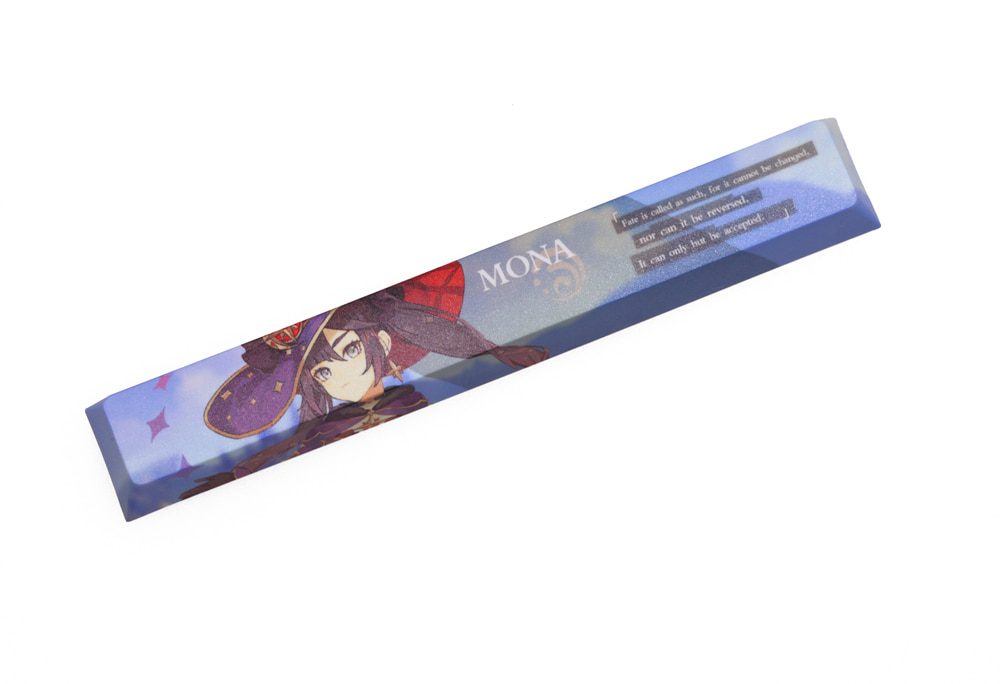 Allover dye subbed Keycap Novelty 6.25u spacebar pbt for mechanical keyboard Genshin Impact Diona Jean YanFei YunJin Goroou Allover dye subbed Keycap Novelty 6.25u spacebar pbt for mechanical keyboard Genshin Impact Diona Jean YanFei YunJin Goroou