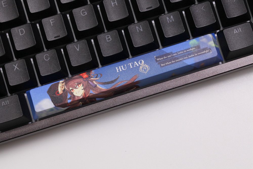 Allover dye subbed Keycap Novelty 6.25u spacebar pbt for mechanical keyboard Genshin Impact Diona Jean YanFei YunJin Goroou Allover dye subbed Keycap Novelty 6.25u spacebar pbt for mechanical keyboard Genshin Impact Diona Jean YanFei YunJin Goroou