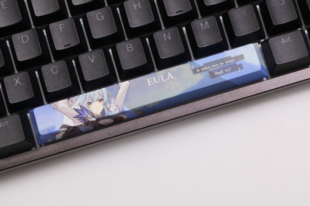 Allover dye subbed Keycap Novelty 6.25u spacebar pbt for mechanical keyboard Genshin Impact Diona Jean YanFei YunJin Goroou Allover dye subbed Keycap Novelty 6.25u spacebar pbt for mechanical keyboard Genshin Impact Diona Jean YanFei YunJin Goroou