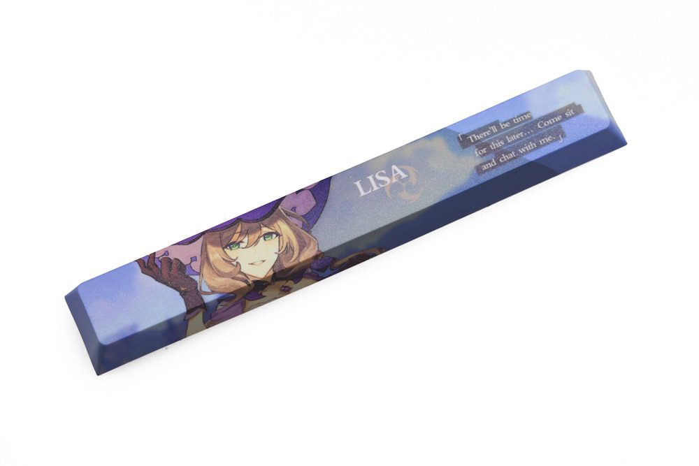 Allover dye subbed Keycap Novelty 6.25u spacebar pbt for mechanical keyboard Genshin Impact Diona Jean YanFei YunJin Goroou Allover dye subbed Keycap Novelty 6.25u spacebar pbt for mechanical keyboard Genshin Impact Diona Jean YanFei YunJin Goroou