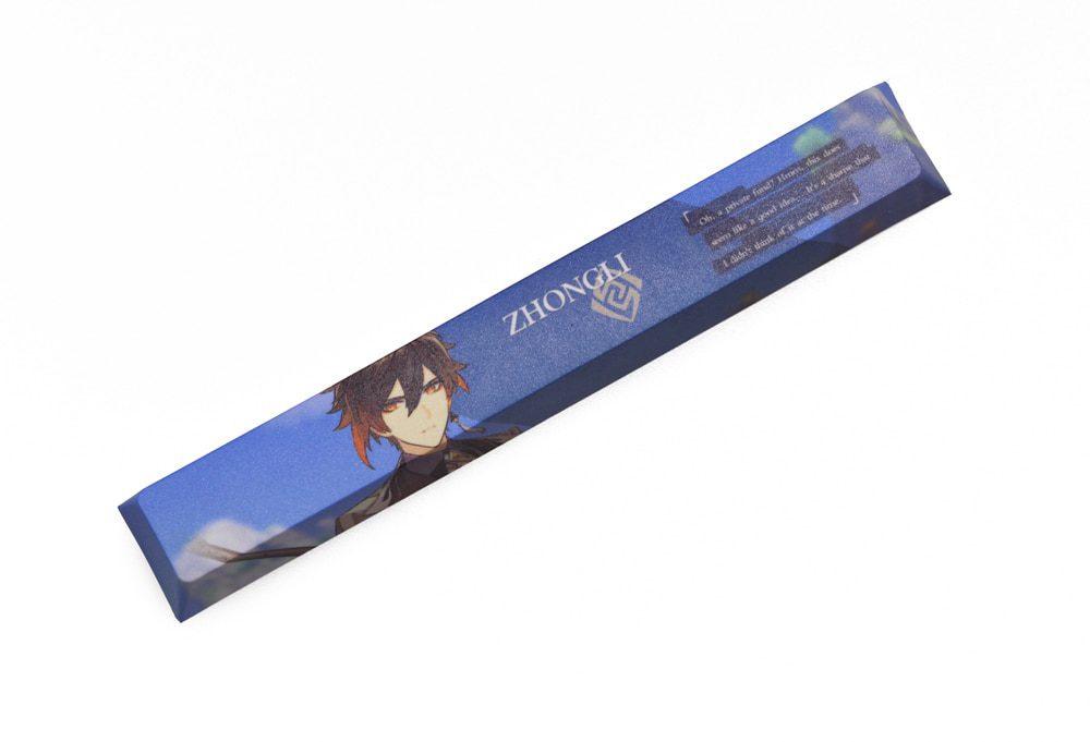 Allover dye subbed Keycap Novelty 6.25u spacebar pbt for mechanical keyboard Genshin Impact Diona Jean YanFei YunJin Goroou Allover dye subbed Keycap Novelty 6.25u spacebar pbt for mechanical keyboard Genshin Impact Diona Jean YanFei YunJin Goroou