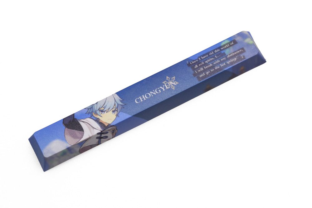 Allover dye subbed Keycap Novelty 6.25u spacebar pbt for mechanical keyboard Genshin Impact Diona Jean YanFei YunJin Goroou Allover dye subbed Keycap Novelty 6.25u spacebar pbt for mechanical keyboard Genshin Impact Diona Jean YanFei YunJin Goroou