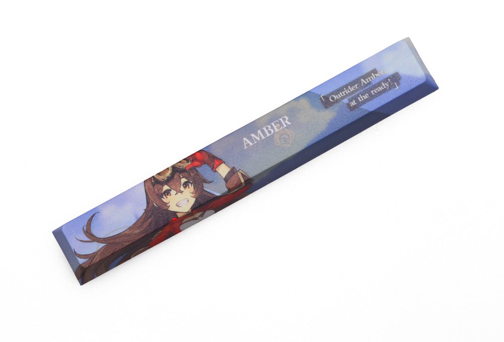 Allover dye subbed Keycap Novelty 6.25u spacebar pbt for mechanical keyboard Genshin Impact Diona Jean YanFei YunJin Goroou Allover dye subbed Keycap Novelty 6.25u spacebar pbt for mechanical keyboard Genshin Impact Diona Jean YanFei YunJin Goroou