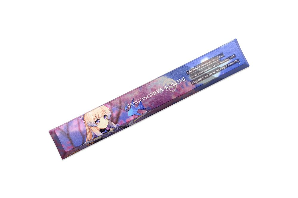 Allover dye subbed Keycap Novelty 6.25u spacebar pbt for mechanical keyboard Genshin Impact Diona Jean YanFei YunJin Goroou Allover dye subbed Keycap Novelty 6.25u spacebar pbt for mechanical keyboard Genshin Impact Diona Jean YanFei YunJin Goroou