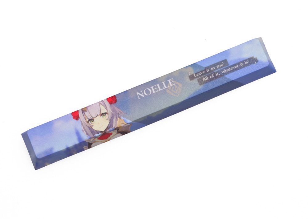 Allover dye subbed Keycap Novelty 6.25u spacebar pbt for mechanical keyboard Genshin Impact Diona Jean YanFei YunJin Goroou Allover dye subbed Keycap Novelty 6.25u spacebar pbt for mechanical keyboard Genshin Impact Diona Jean YanFei YunJin Goroou