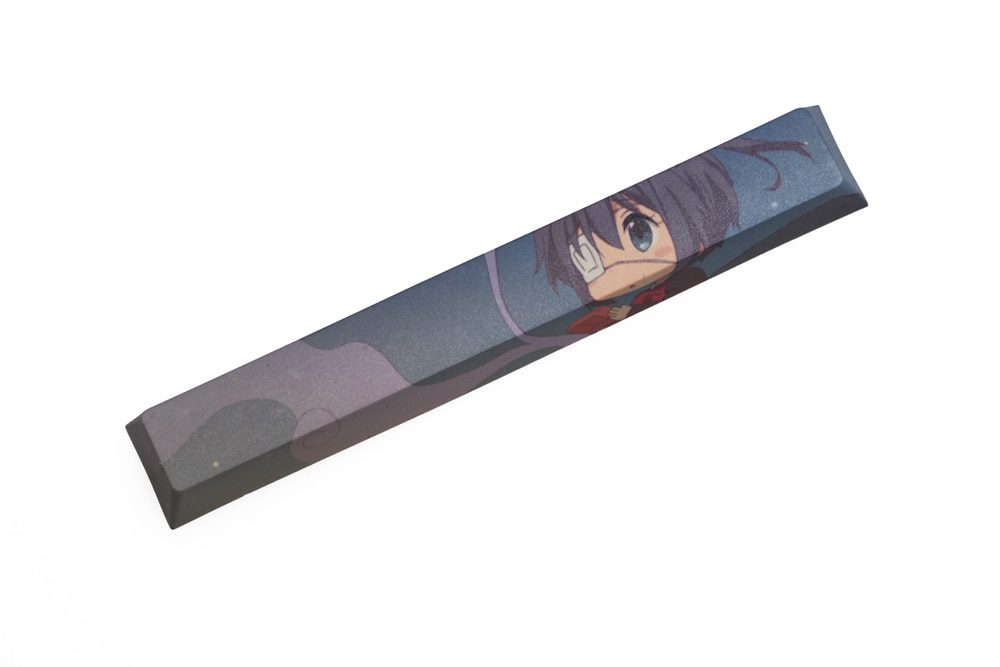 Allover dye subbed Keycap Novelty 6.25u spacebar pbt for custom keyboard Milim Nava Suzumiya Haruhi Elaina Takanashi Rikka Allover dye subbed Keycap Novelty 6.25u spacebar pbt for custom keyboard Milim Nava Suzumiya Haruhi Elaina Takanashi Rikka