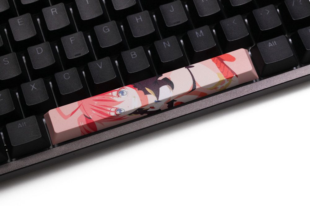 Allover dye subbed Keycap Novelty 6.25u spacebar pbt for custom keyboard Milim Nava Suzumiya Haruhi Elaina Takanashi Rikka Allover dye subbed Keycap Novelty 6.25u spacebar pbt for custom keyboard Milim Nava Suzumiya Haruhi Elaina Takanashi Rikka