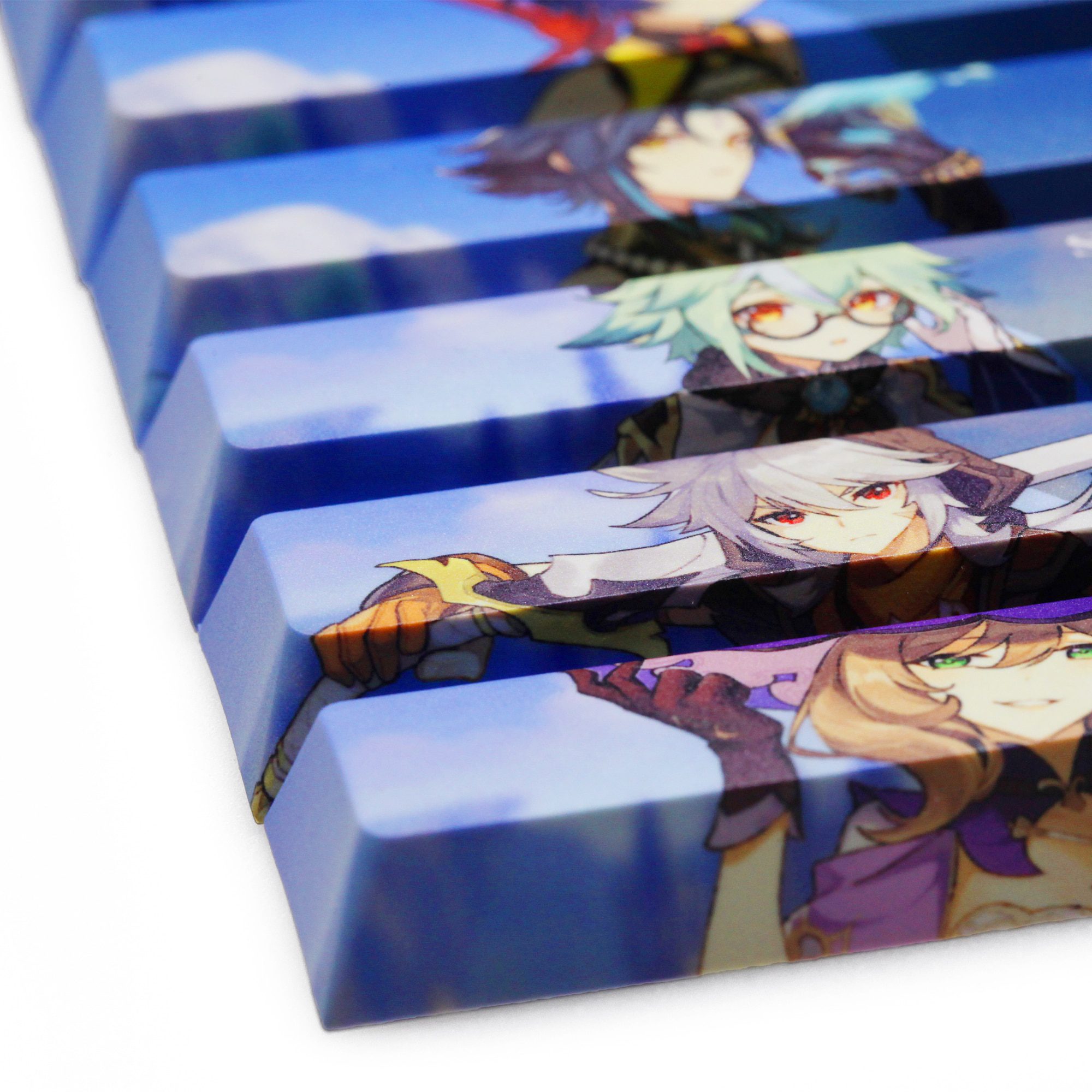 Allover dye subbed Keycap Novelty 6.25u spacebar pbt for custom keyboard Milim Nava Suzumiya Haruhi Elaina Takanashi Rikka Allover dye subbed Keycap Novelty 6.25u spacebar pbt for custom keyboard Milim Nava Suzumiya Haruhi Elaina Takanashi Rikka