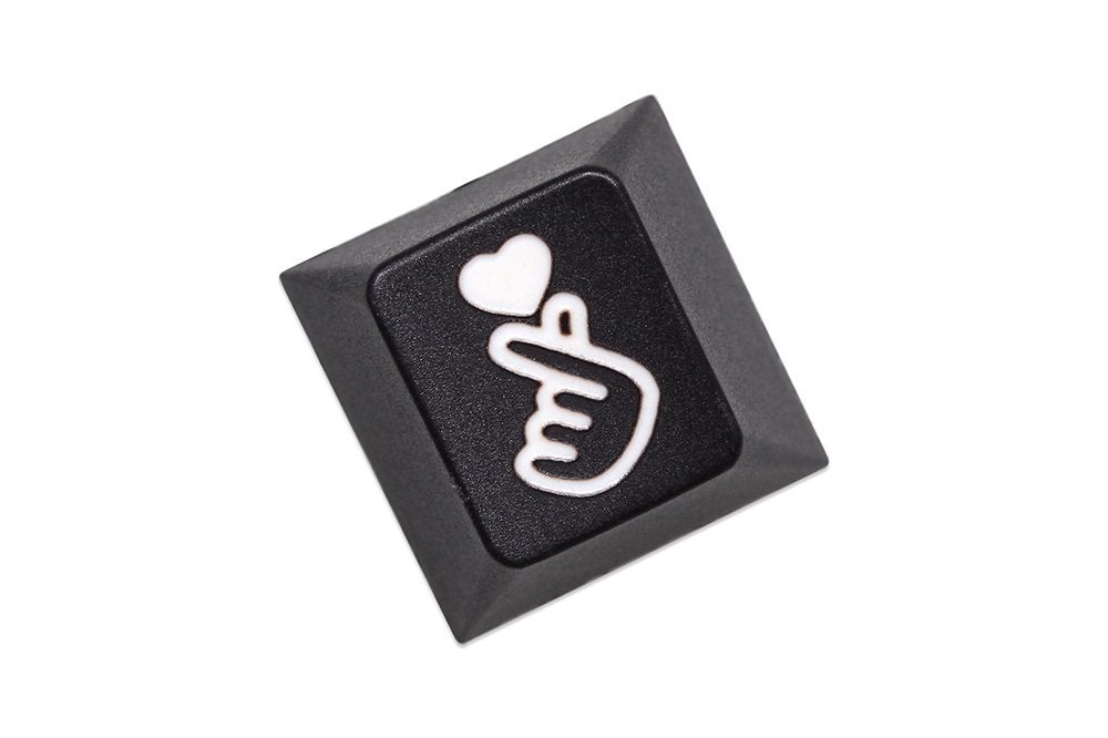 Novelty PC Finger Heart Love Cherry profile dip dye Laser pbt keycap for keyboard ESC r1 1x Red Black Yellow Novelty PC Finger Heart Love Cherry profile dip dye Laser pbt keycap for keyboard ESC r1 1x Red Black Yellow