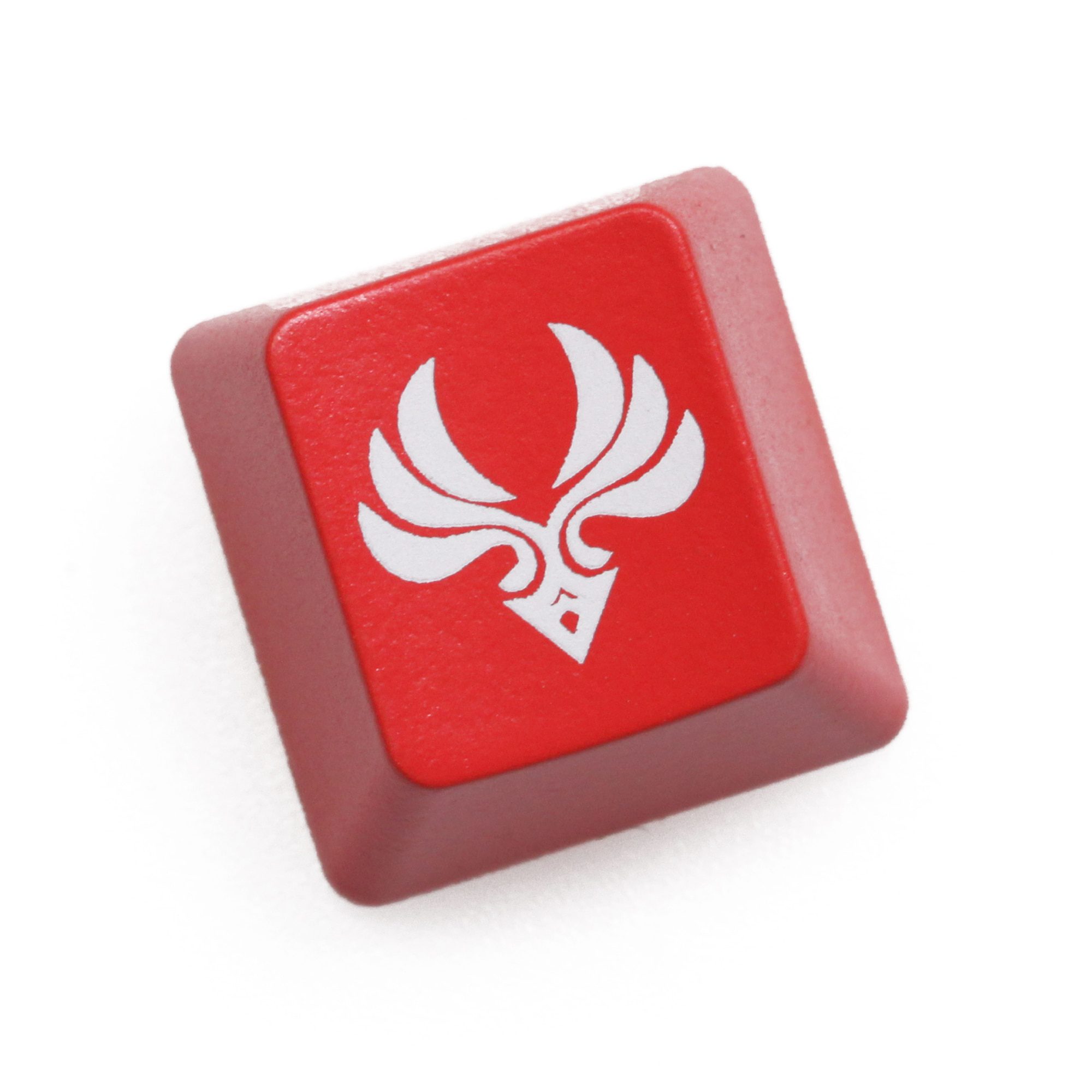 Novelty Shine Through Keycaps ABS Etched back lit black red r1 ESC Doge dog head puppy