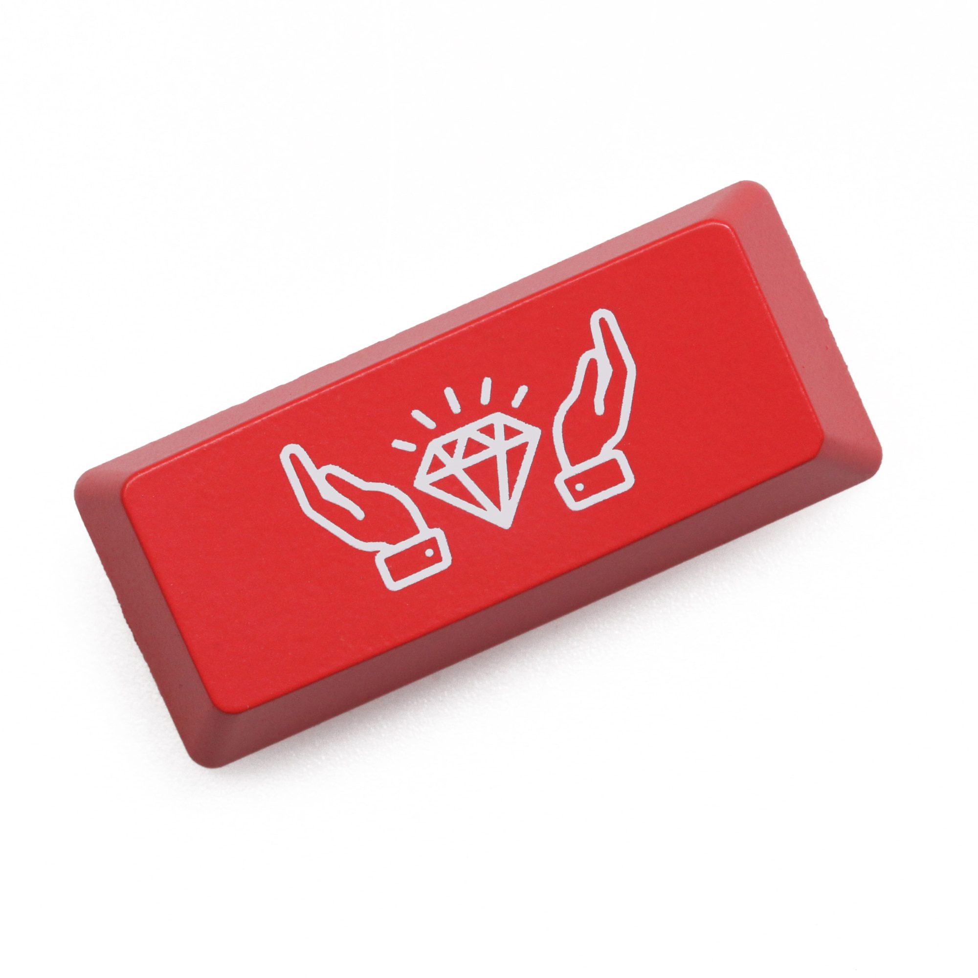 Novelty Shine Through Keycaps ABS Etched back lit black red r1 ESC Doge dog head puppy