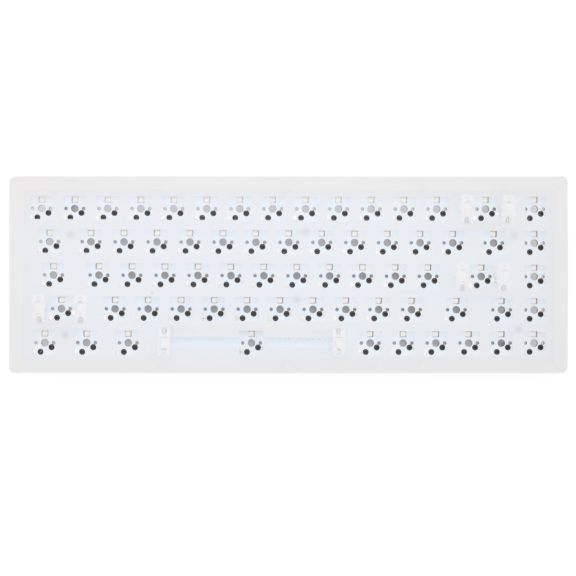 INKC 87 key Mechanical Keyboard 80% 87 TKL PCB Acrylic CASE hot swappable switch support lighting effects with RGB switch led