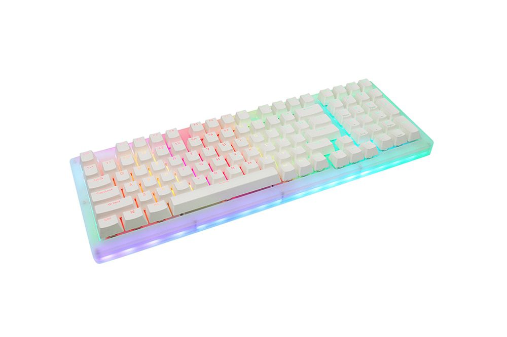 Womier 98 key K98 Mechanical Keyboard 98 PCB CASE hot swappable switch support lighting effects with RGB switch led Womier 98 key K98 Mechanical Keyboard 98 PCB CASE hot swappable switch support lighting effects with RGB switch led