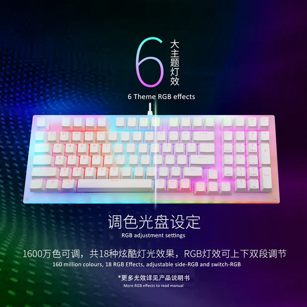 Womier 98 key K98 Mechanical Keyboard 98 PCB CASE hot swappable switch support lighting effects with RGB switch led Womier 98 key K98 Mechanical Keyboard 98 PCB CASE hot swappable switch support lighting effects with RGB switch led