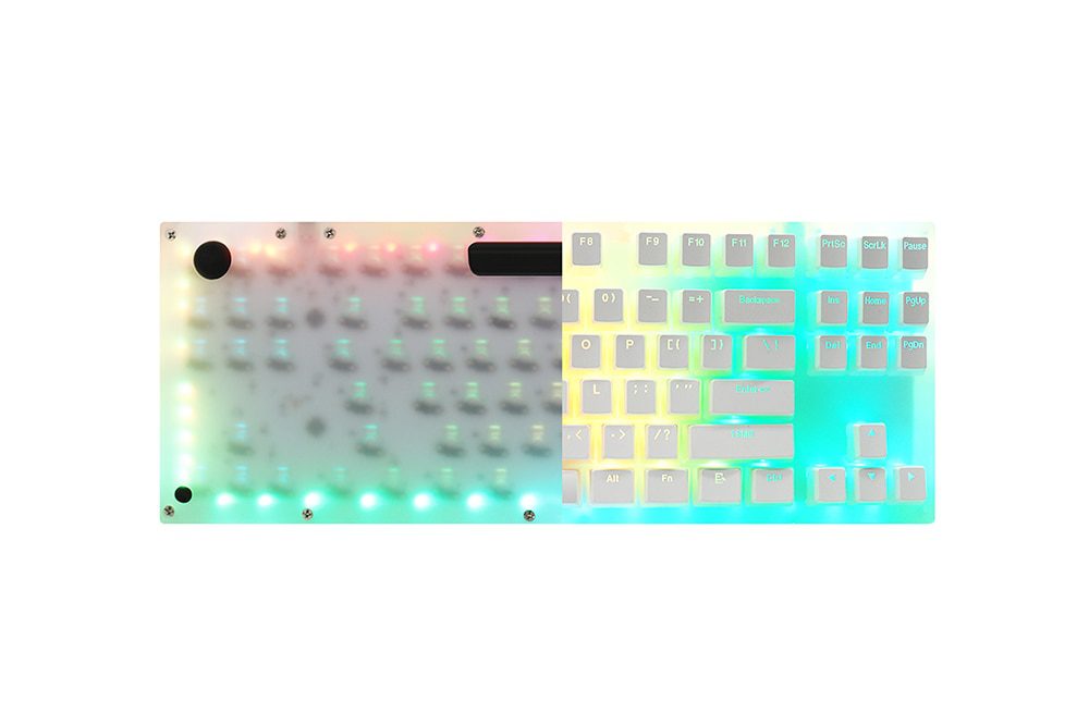 Womier 98 key K98 Mechanical Keyboard 98 PCB CASE hot swappable switch support lighting effects with RGB switch led Womier 98 key K98 Mechanical Keyboard 98 PCB CASE hot swappable switch support lighting effects with RGB switch led
