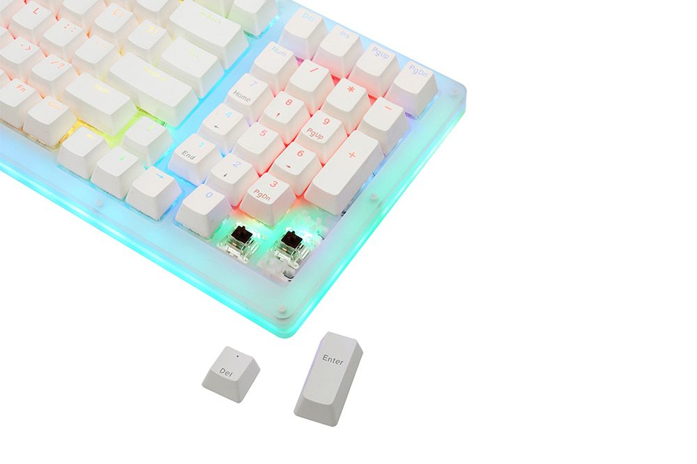 Womier 98 key K98 Mechanical Keyboard 98 PCB CASE hot swappable switch support lighting effects with RGB switch led Womier 98 key K98 Mechanical Keyboard 98 PCB CASE hot swappable switch support lighting effects with RGB switch led