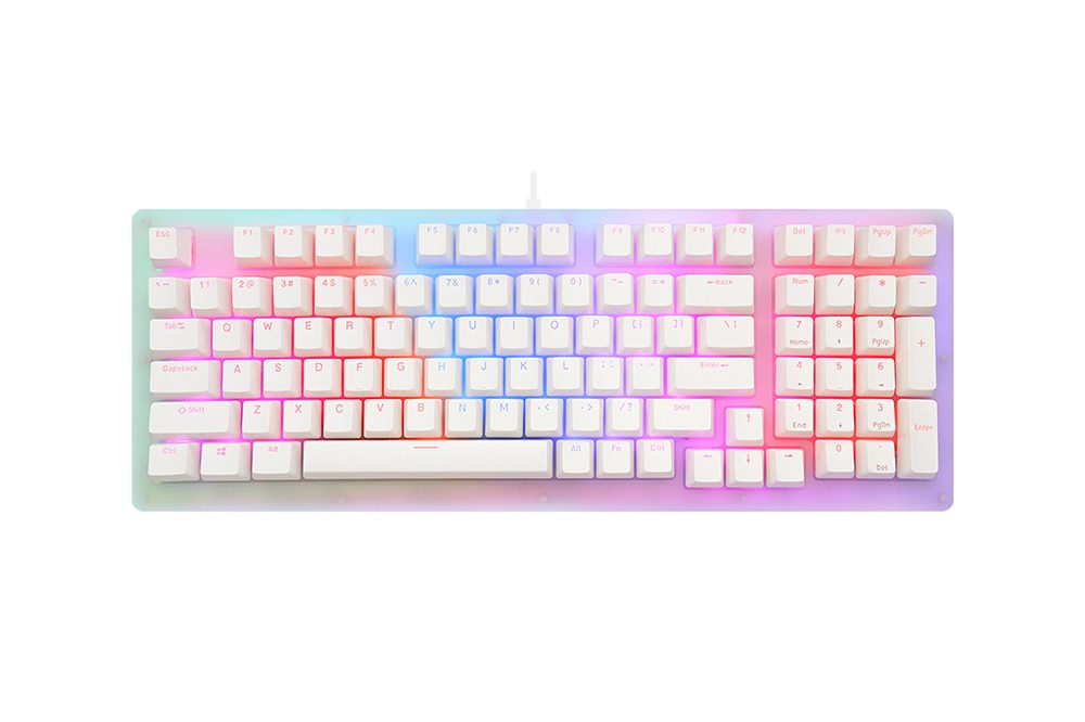 Womier 98 key K98 Mechanical Keyboard 98 PCB CASE hot swappable switch support lighting effects with RGB switch led Womier 98 key K98 Mechanical Keyboard 98 PCB CASE hot swappable switch support lighting effects with RGB switch led