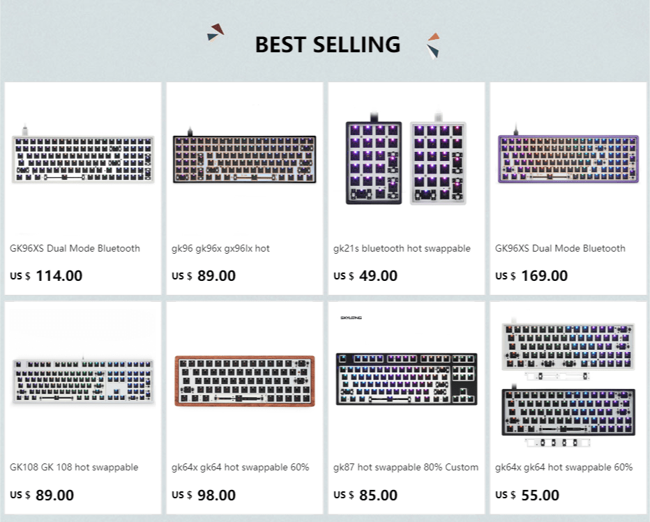 gk96 gk96x gx96lx hot swappable Custom Mechanical Keyboard Kit rgb switch leds type c software programmable balck white case gk96 gk96x gx96lx hot swappable Custom Mechanical Keyboard Kit rgb switch leds type c software programmable balck white case