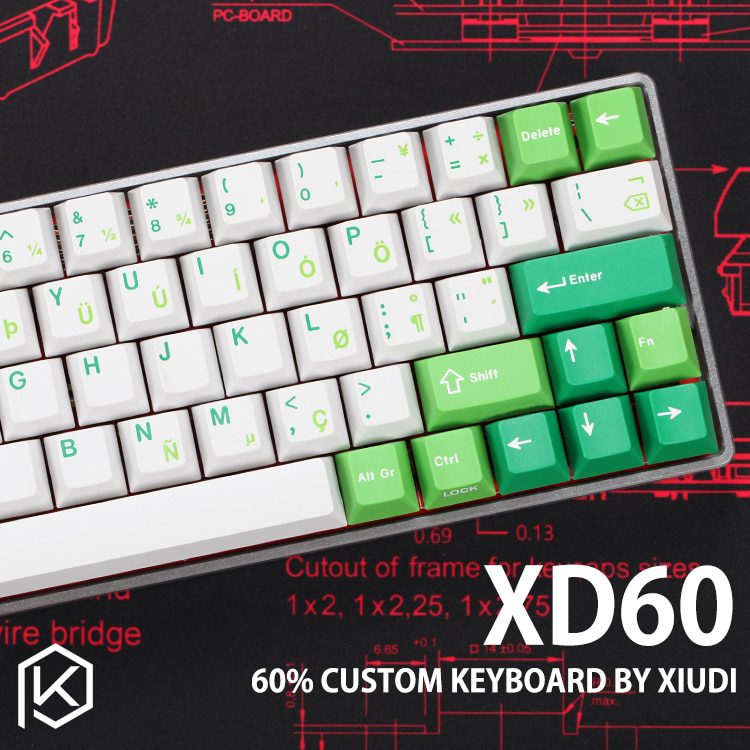 xd60 xd64 Custom Mechanical Keyboard Kit up tp 64 keys Supports TKG-TOOLS Underglow RGB PCB GH60 60% programmed gh60 kle xd60 xd64 Custom Mechanical Keyboard Kit up tp 64 keys Supports TKG-TOOLS Underglow RGB PCB GH60 60% programmed gh60 kle
