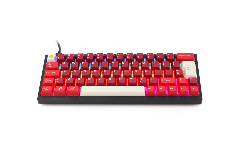 bm60 iso bm60rgb UK EU rgb 60% gh60 hot swappable Custom Mechanical Keyboard qmk firmware rgb underglow type c  PCB programmed