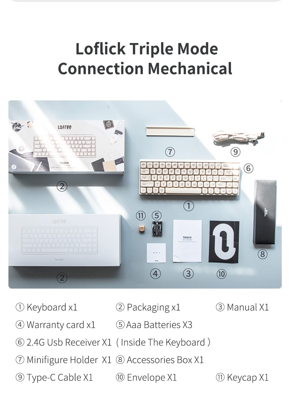 LOFREE Loflick 3 Mode wireless mechanical keyboard bluetooth 5.0 gaming home office red axis laptop tablet 68 and 100 keys LOFREE Loflick 3 Mode wireless mechanical keyboard bluetooth 5.0 gaming home office red axis laptop tablet 68 and 100 keys