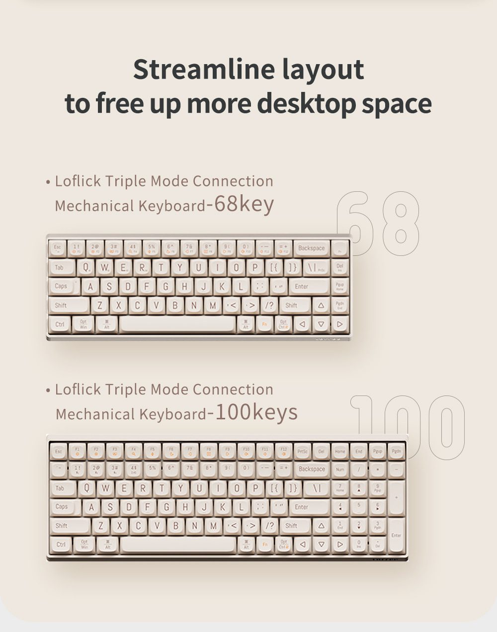 LOFREE Loflick 3 Mode wireless mechanical keyboard bluetooth 5.0 gaming home office red axis laptop tablet 68 and 100 keys LOFREE Loflick 3 Mode wireless mechanical keyboard bluetooth 5.0 gaming home office red axis laptop tablet 68 and 100 keys