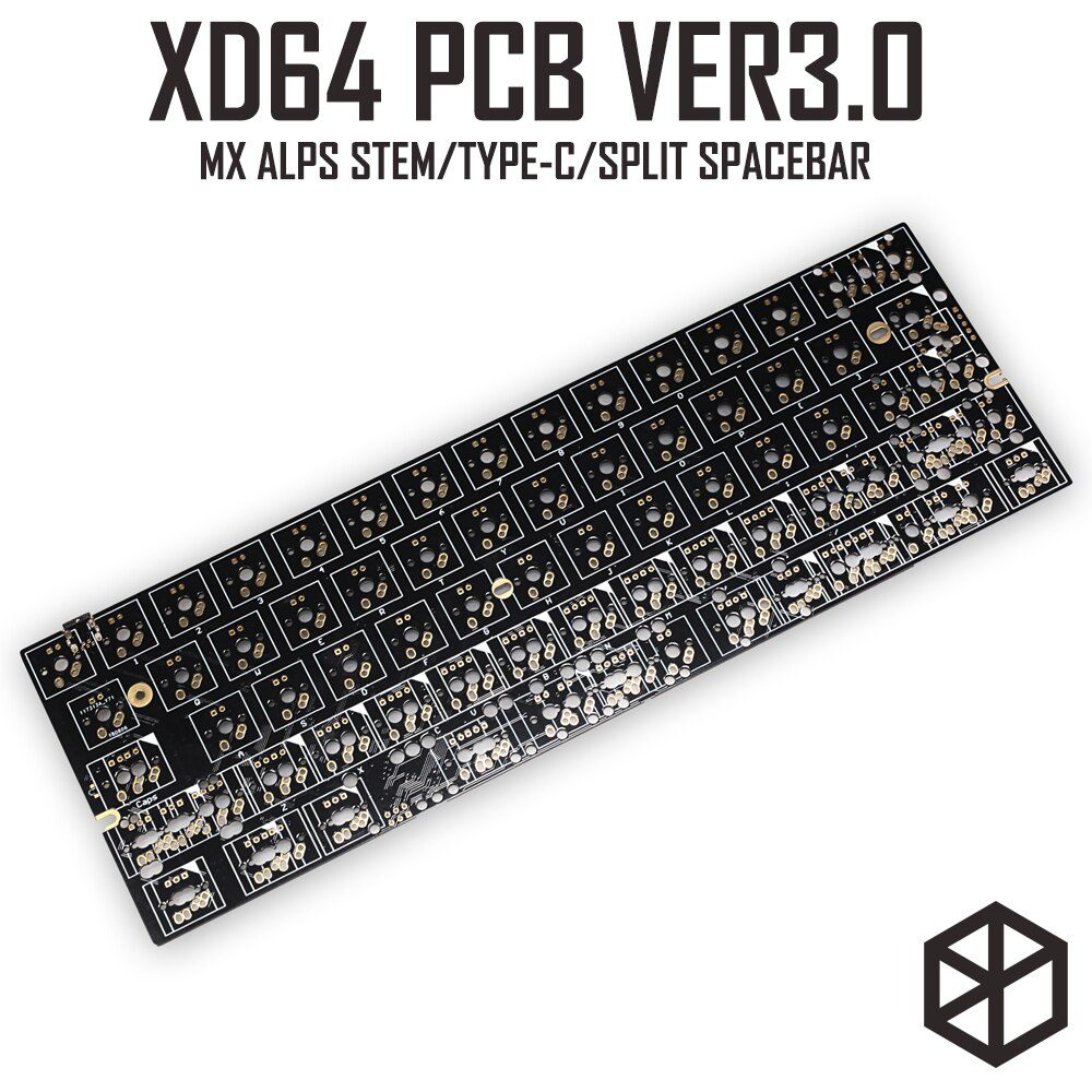 xd60 xd64 3.0 PCB Mechanical Keyboard Kit underglow RGB GH60 60% programmable mx alps stem split spacebar type c xd60 xd64 3.0 PCB Mechanical Keyboard Kit underglow RGB GH60 60% programmable mx alps stem split spacebar type c