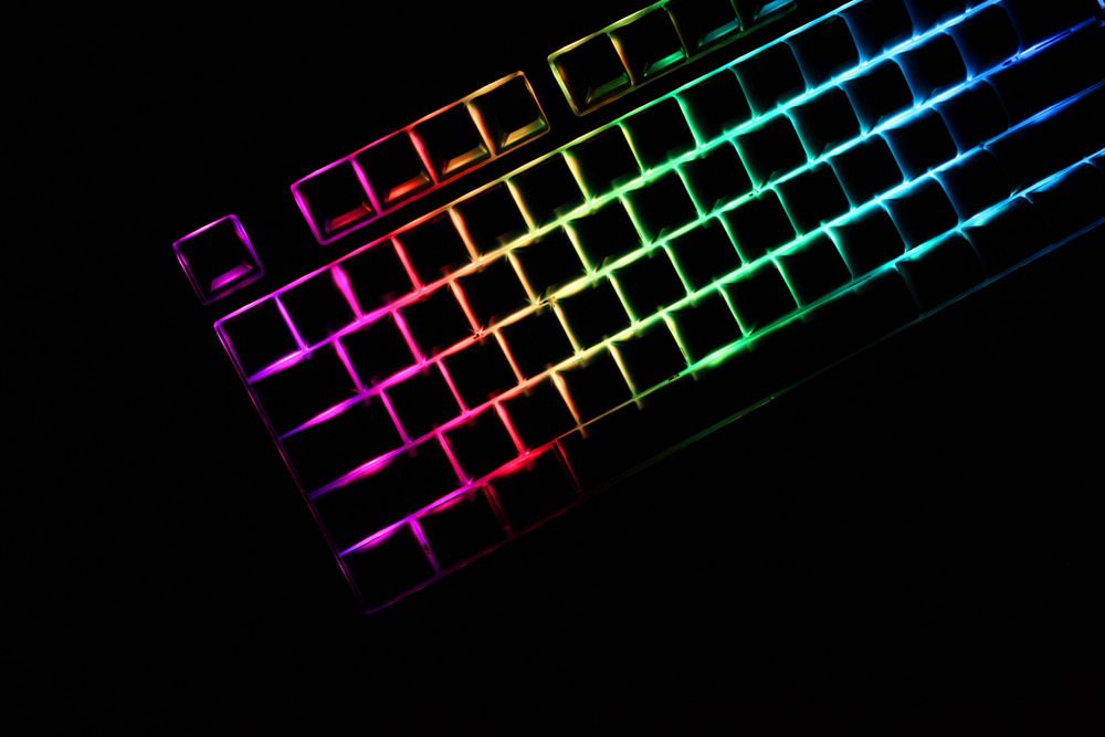 bm80 bm80rgb 80% rgb hot swappable Custom Mechanical Keyboard PCB programmed full rgb switch underglow type c qmk VIA firmware