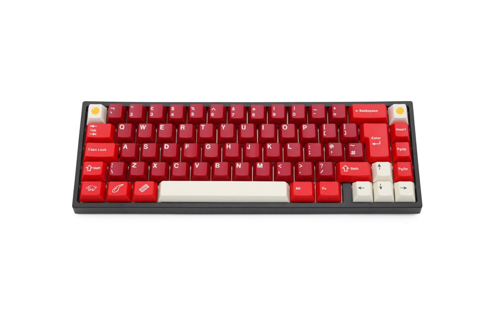 bm65rgb bm65 ISO rgb 65%  hot swappable Custom Mechanical Keyboard PCB programmed qmk VIA firmware rgb switch underglow type c