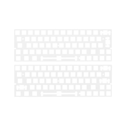 60% PC Plastic Mechanical Keyboard Plate 1,5mm thickness support xd60 xd64 gh60 BM60 ISO with arrow key Transparent Clear color