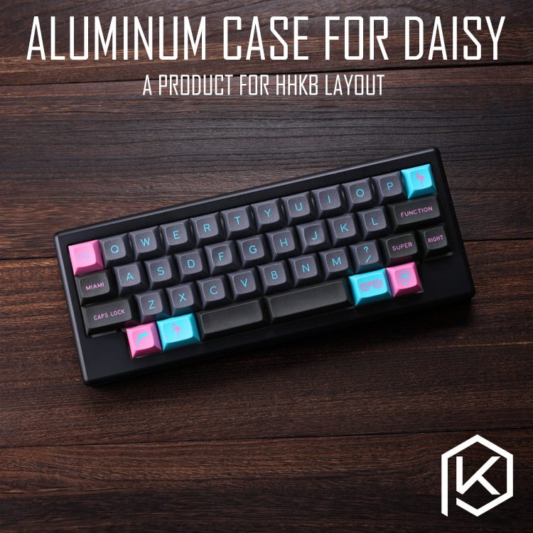 Anodized Aluminium case for daisy 40% hhkb layout custom keyboard acrylic panels diffuser can support daisy Anodized Aluminium case for daisy 40% hhkb layout custom keyboard acrylic panels diffuser can support daisy