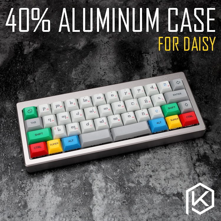 Anodized Aluminium case for daisy 40% hhkb layout custom keyboard acrylic panels diffuser can support daisy Anodized Aluminium case for daisy 40% hhkb layout custom keyboard acrylic panels diffuser can support daisy