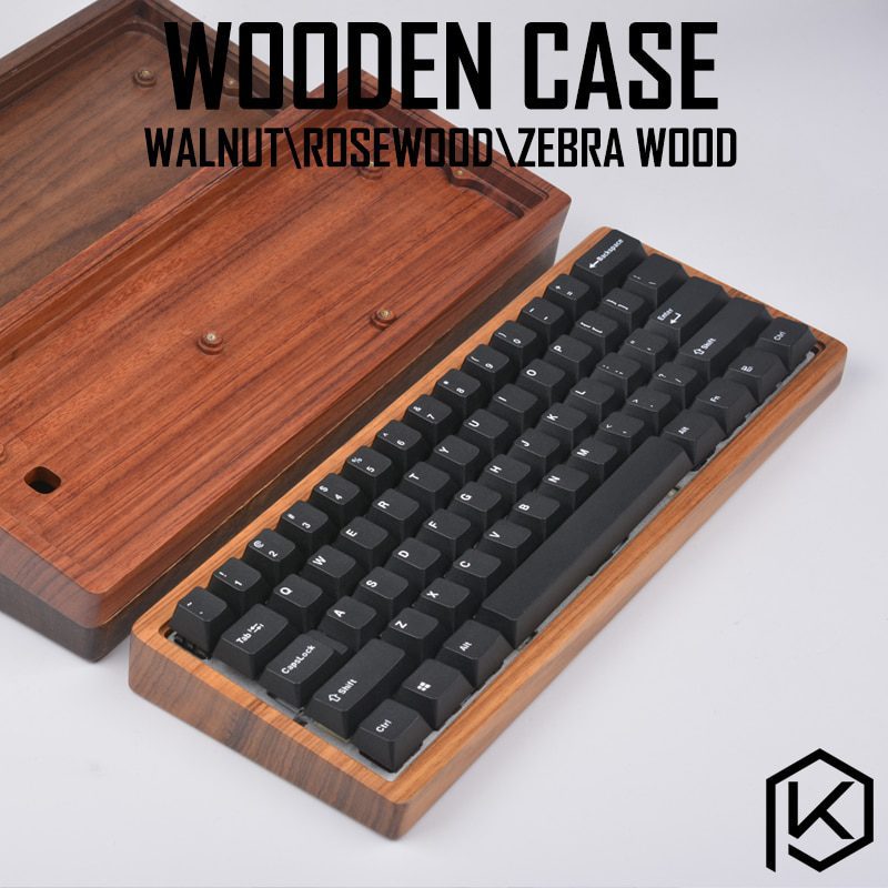 wooden case wood case walnut rosewood zebra wood with wood wrist high quality free shipping for gh60 xd64 poker 2 60% wooden case wood case walnut rosewood zebra wood with wood wrist high quality free shipping for gh60 xd64 poker 2 60%