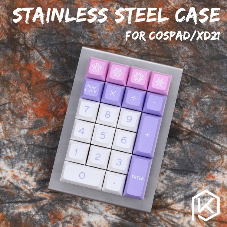 Anodized Aluminium case for cospad xd24 custom keyboard acrylic panels diffuser can support horizontal use Anodized Aluminium case for cospad xd24 custom keyboard acrylic panels diffuser can support horizontal use