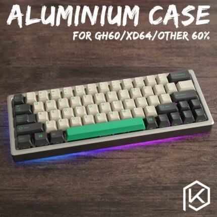 Anodized Aluminium case for xd60 xd64 60% custom keyboard acrylic panels acrylic diffuser gh60 xd64 xd60 60% rotatable supporter
