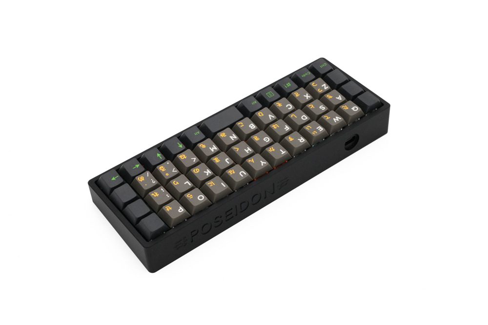 Poseidon PSD40 Case Anodized Aluminium case for custom mechanical keyboard black siver grey Blue Red for JJ40 BM40 BM40 RGB Poseidon PSD40 Case Anodized Aluminium case for custom mechanical keyboard black siver grey Blue Red for JJ40 BM40 BM40 RGB