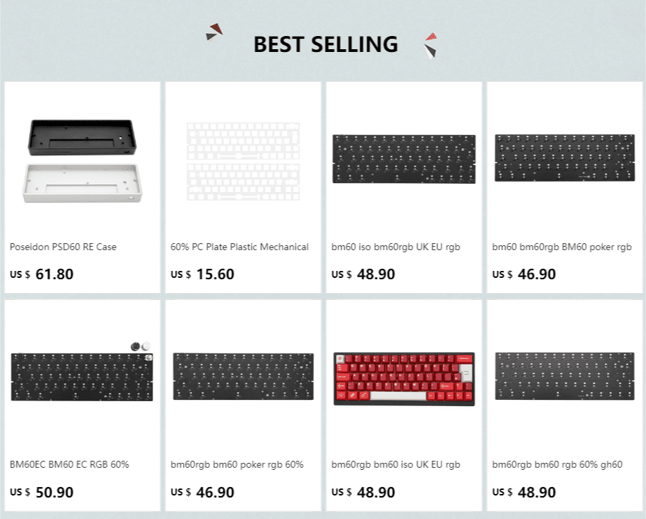 Poseidon PSD60 Defender Case Anodized Aluminium case for custom mechanical keyboard Black Silver Light Grey for gh60 xd60 xd64