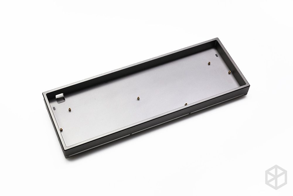 Anodized Aluminium 3 layers acclive angle case for custom mechanical keyboard black siver grey colorway for gh60 xd60 xd64 Anodized Aluminium 3 layers acclive angle case for custom mechanical keyboard black siver grey colorway for gh60 xd60 xd64